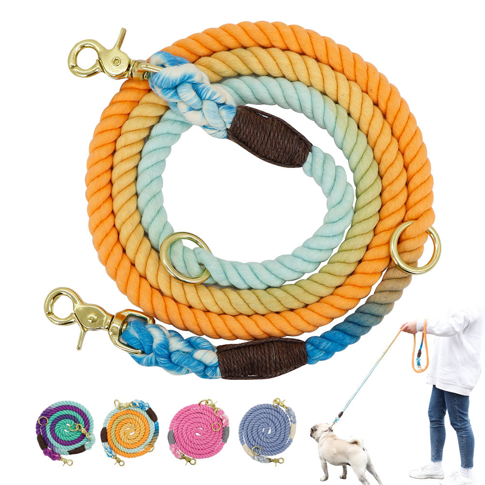 Collar Strap Pet Outdoor Walking Training Long Traction Rope